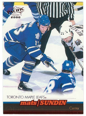 99-00 Pacific Red #416 Mats Sundin