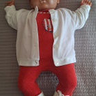 Vintage vauvanukke 60 cm + vaatteita - pikkukuva 3