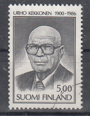 1986 Kekkonen pyöröleimattu