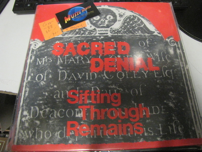 SACRED DENIAL - SIFTING THROUGH REMAINS LP SAKSA '88 M-/M-