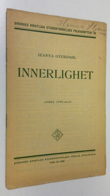 Jeanna Oterdahl : Innerlighet
