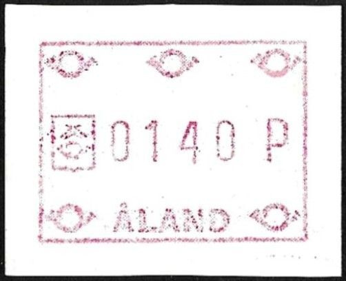 Åland 1988 Yleismerkit FRAMA 1,40 mk ** LaPe ATM Å 2