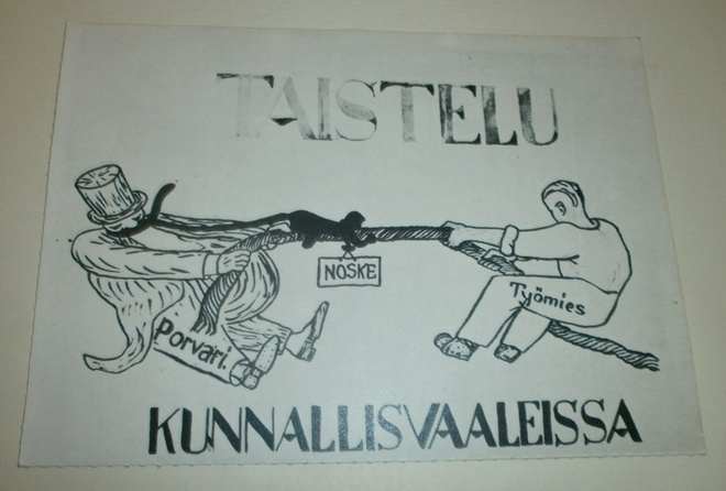 Taistelu kunnallisvaaleissa (Taisteleva postikortti), ei p.