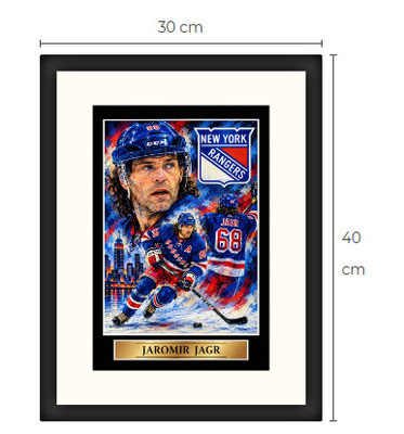 Uusi Jaromir Jagr art print Limited Edition 30 cm x 40 cm