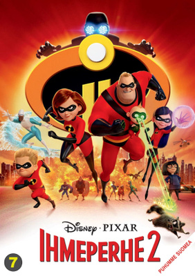 Ihmeperhe 2 Elokuva dvd Disney Pixar