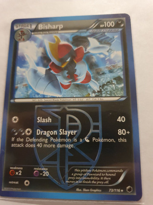 Bisharp #73 Pokemon Plasma Freeze RARE non holo card