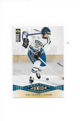1995-96 Collector`s Choice #328 Sami Salonen TPS  Ässät RC