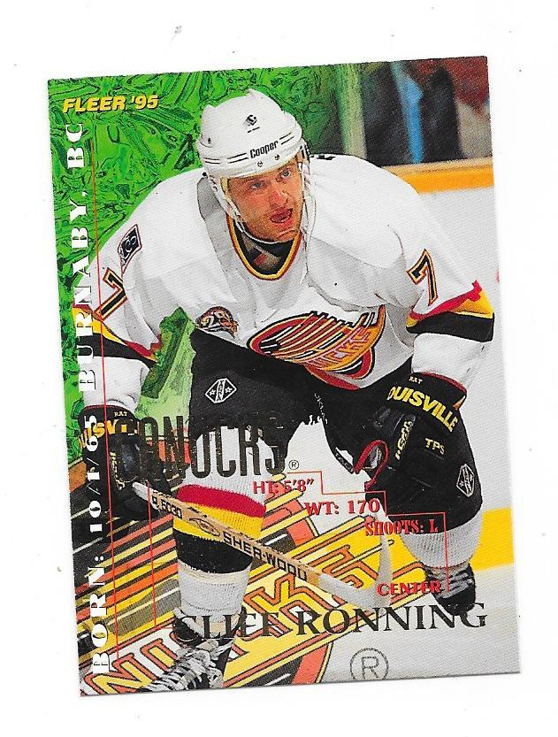 1994-95 Fleer #230 Cliff Ronning Vancouver Canucks
