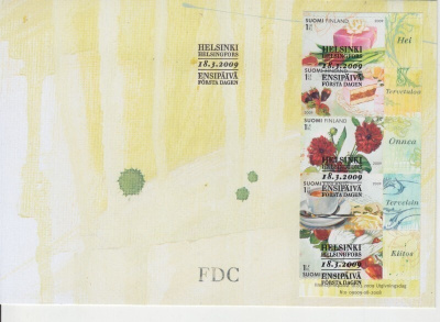 FDC 2009 Terveisin 5X 1lk
