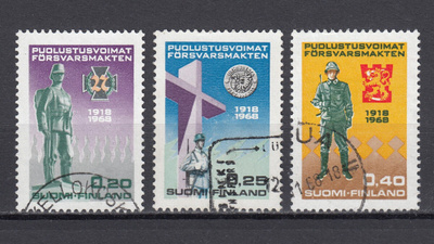 1968 Lape 644 - 646 Itsenäinen Suomi 50 vuotta