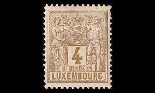 Luxemburg 47D * Allegoria 4 C (12½) (1882)