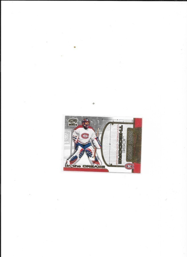 2003-04 Pacific In The Crease #6 Jose Theodore Montreal MV