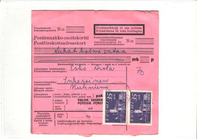 POSTIENNAKKO OSOITEKORTTI+FIRMA OY EIRA AB