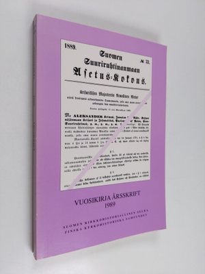 Suomen kirkkohistoriallisen seuran vuosikirja 79, 1989 = ...