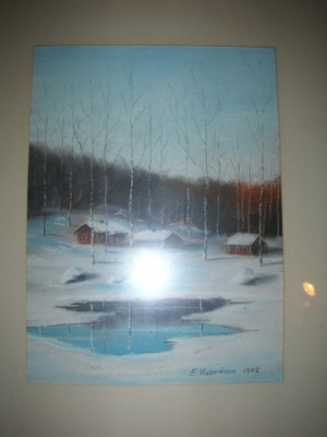 E. Vuorinen: talvimaisema 1982