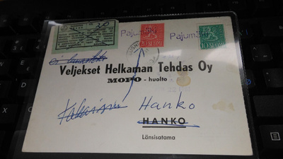 Pajumäki Tuusniemi Lunastuskortti 1961 26/7
