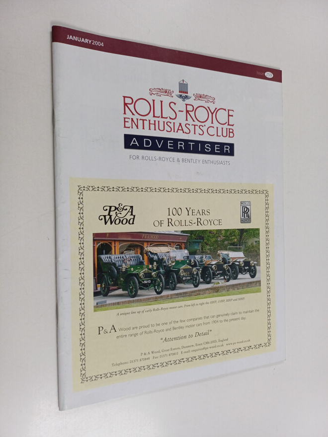 Rolls-Royce enthusiasts' club advertiser for Rolls-Royce ...