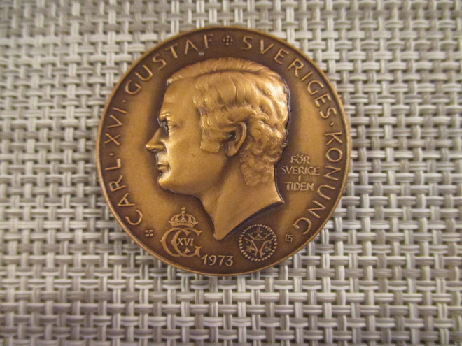 Carl. XVI. Gustaf /Gustaf .VI .Adolf .mitali 1973.