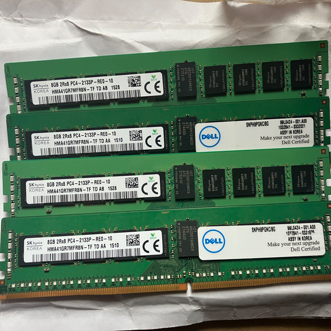4*8GB DDR4 Registered ECC 2133MHz