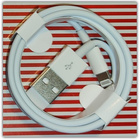 Valkoinen iPad / iPhone 8pin USB A - Lightning-kaapeli / 1m - pikkukuva 1