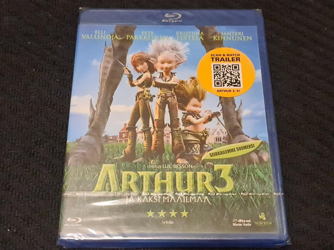BLU-RAY /  Arthur 3 ja kaksi maailmaa ( Muoveissa )