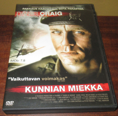 Kunnian miekka dvd draama sota