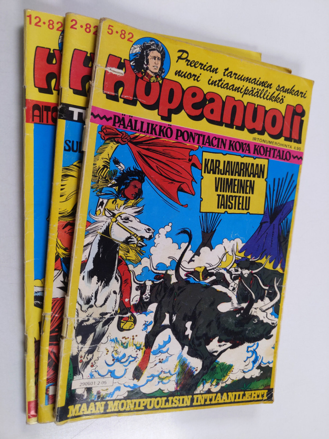Hopeanuoli nrot 2,5 ja 12/82