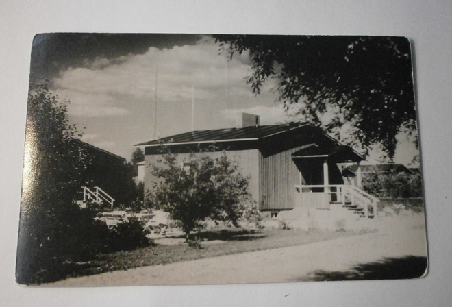 Porvoo, talo Invaliidikylässä, vanha mv valokuvapk, ei p.