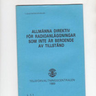 Radiolaitteet, luvasta vapautetut, ohjekirjanen 1989. - pikkukuva 2