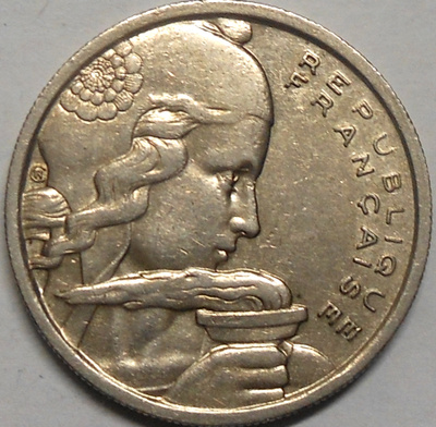 France. 100 francs 1955.#1