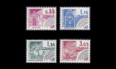 Ranska 2241-4 ** Historiallisia rakennuksia (1981)