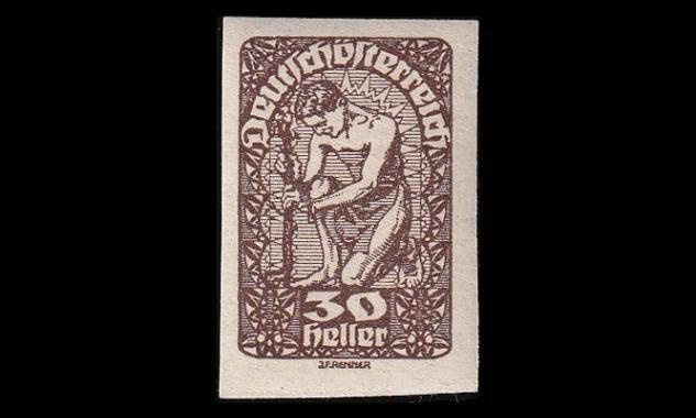Itävalta 281 ** Käyttösarja 30 H patsas (1919)