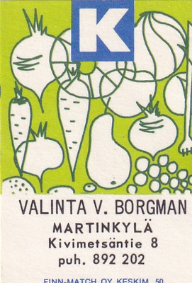 Martinkylä, Valinta V. Borgman   b595