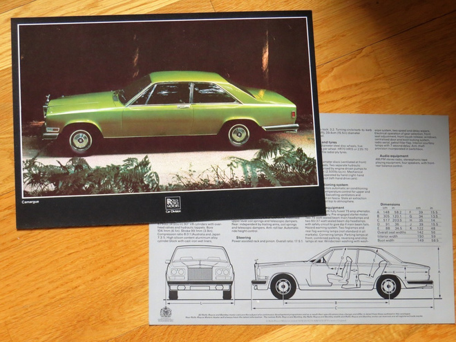 1978 Rolls-Royce Camargue esite - KUIN UUSI