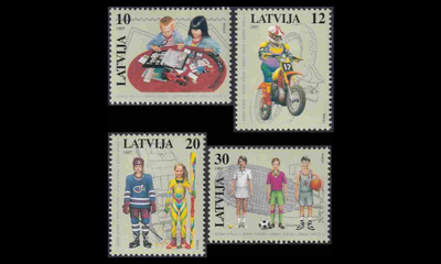 Latvia 459-62 ** Nuorten harrastuksia (1997)