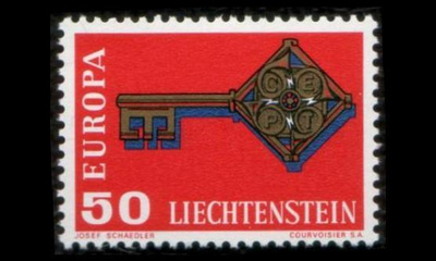 Liechtenstein 495 ** Europa (1968)