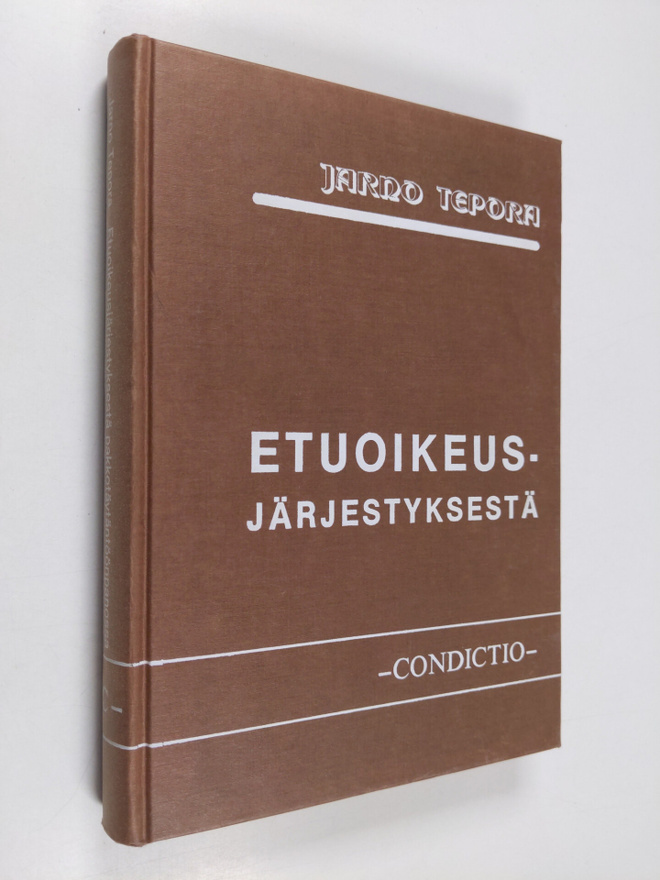 Jarno Tepora : Etuoikeusjärjestyksestä pakkotäytäntöönpan...