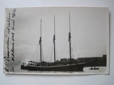 VANHA Postikortti Laiva Purjelaiva Prinsessan 1930