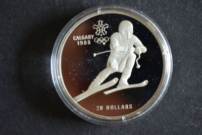 Olympia Kanada 1988 20 Dollar Ag