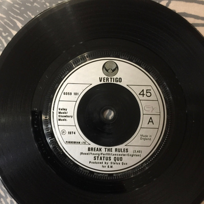 STATUS QUO: Break The Rules *Lonely Night * UK 1974