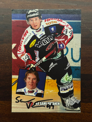 Sami Vatanen JYP 2010-11 team issue nimikirjoituksella