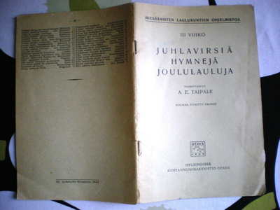 Juhlavirsiä, hymnejä, joululauluja