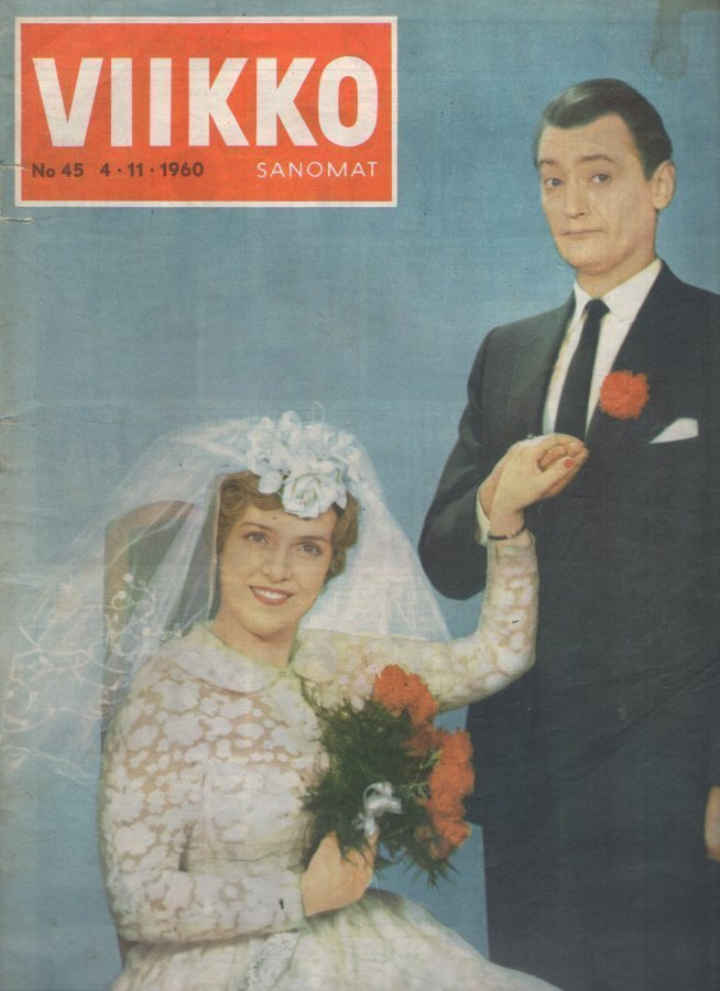 Viikko Sanomat n:o 45 1960 Liisa Tuomi & Jussi Jurkka. Jacqu