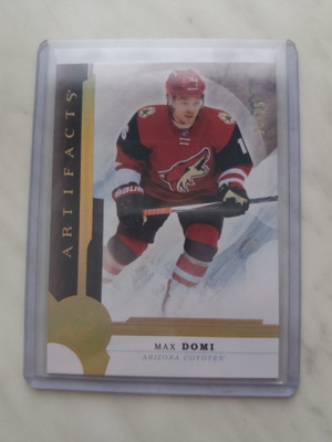 2016-17 Artifacts Spectrum Gold #55 Max Domi /25