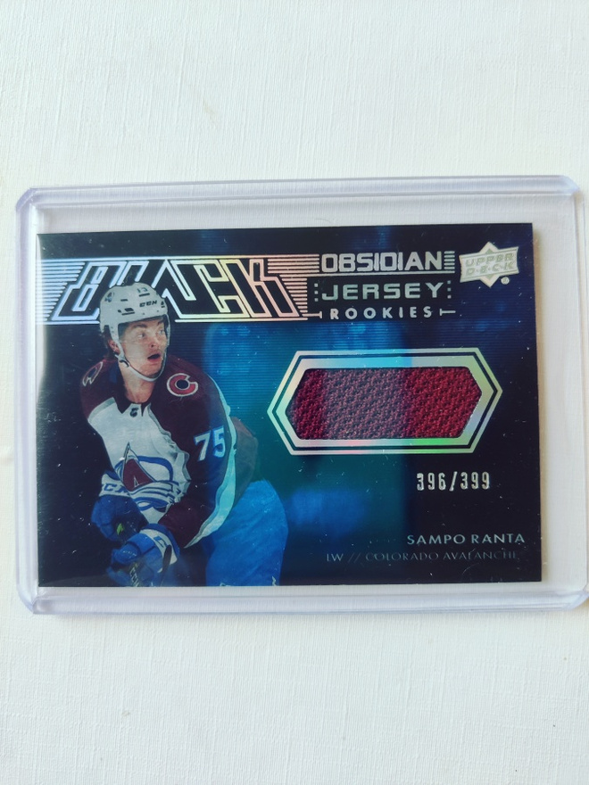 Sampo Ranta - 21-22 UD Black Obsidian Rookies Jersey /399