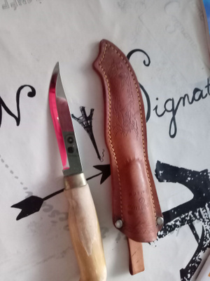 Puukko nahkatuppella, Marttiini n. 25cm
