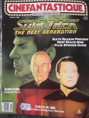 Cinefantastique Oct 1992 Star Trek: NG