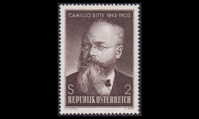 Itävalta 1258 ** Arkkitehti Camillo Sitte (1968)