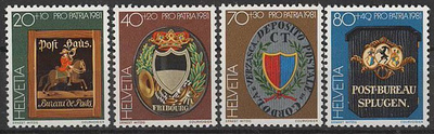 Sveitsi Mi 1199-1202 ++
