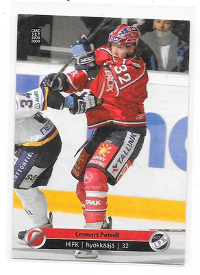 2008-09 CardSet #80 Lennart Petrell HIFK